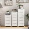 Costway 1/2 PCS 5-Drawer Plastic Rolling Storage Cart with 4 Universal Wheels Dresser Cabinet